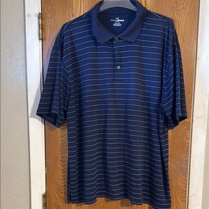 Grand Slam Blue Polo Shirt with Stripes